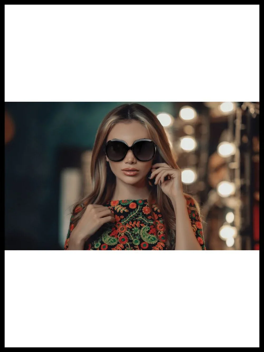 Oversized Polarized Butterfly Sunglasses UV400 Protection Women